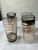 4 vintage black & gold Culver glasses (22 carat gold), 2 3/4" diameter, 5 9/16" high. The glasses are marked Culver and...