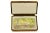 Vintage Limoges of France accent trinket box designed as a colorful Paris scene of bridges over the Seine river and the...