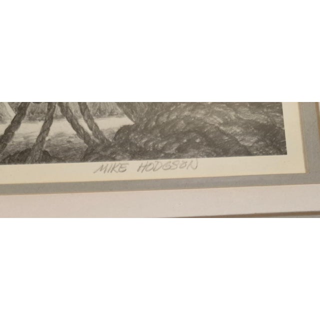 Nautical Late 20th Century A Limited Edition Lithograph by Mike Hodgson Titled "Rosie" For Sale - Image 3 of 7