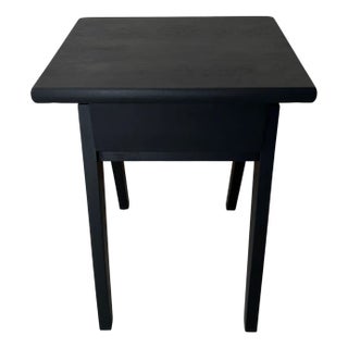 Black Bedside Table in Wood For Sale