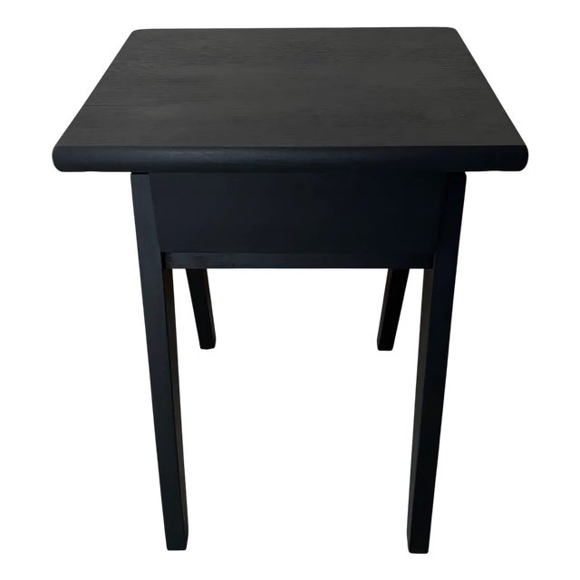 Black Bedside Table in Wood For Sale