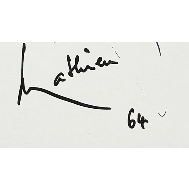 1960s Georges Mathieu, Composition, 1966, Original Lithograph For Sale - Image 5 of 7