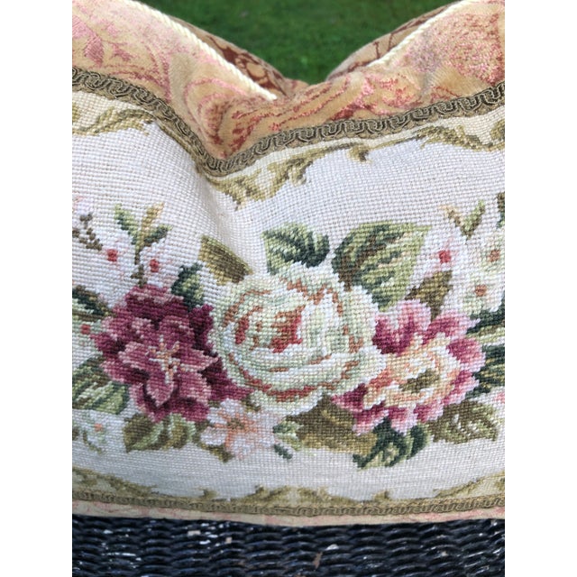 Chelsea Textile Needlepoint Accent Pillow Chairish