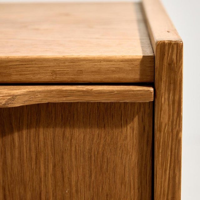 Mid-Century Oak Nightstand, 1960s For Sale - Image 6 of 15