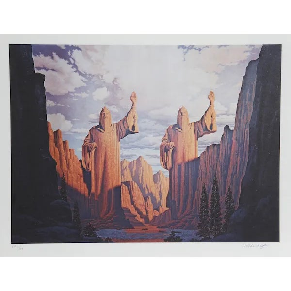 Brothers Hildebrandt, "The Argonath," Lithograph For Sale