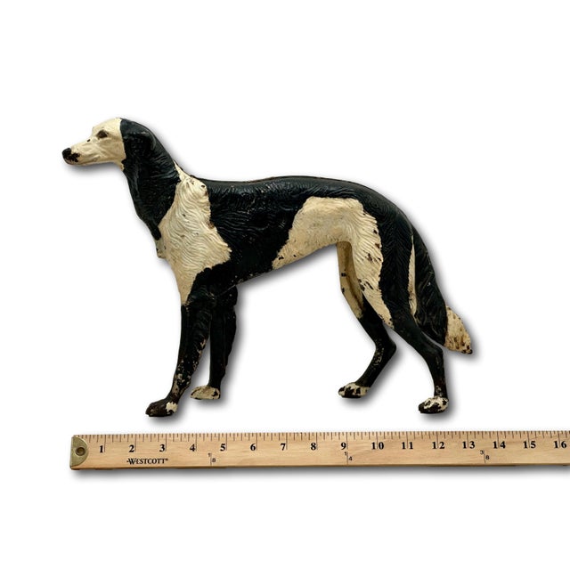 Rare & Large Size Model Antique American Cast Iron Russian Wolfhound ...