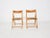 Set of Beech and Rush Folding Chairs, 1960s For Sale - Image 8 of 11