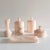 A very beautiful mid-century bathroom or vanity set made from pink alabaster, handmade in spain circa the 1960s. the set...