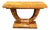 Art Deco Style Burl Walnut Console Table For Sale