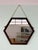 Hexagonal Italian Mirror with Teak Frame, 1950s For Sale - Image 12 of 12
