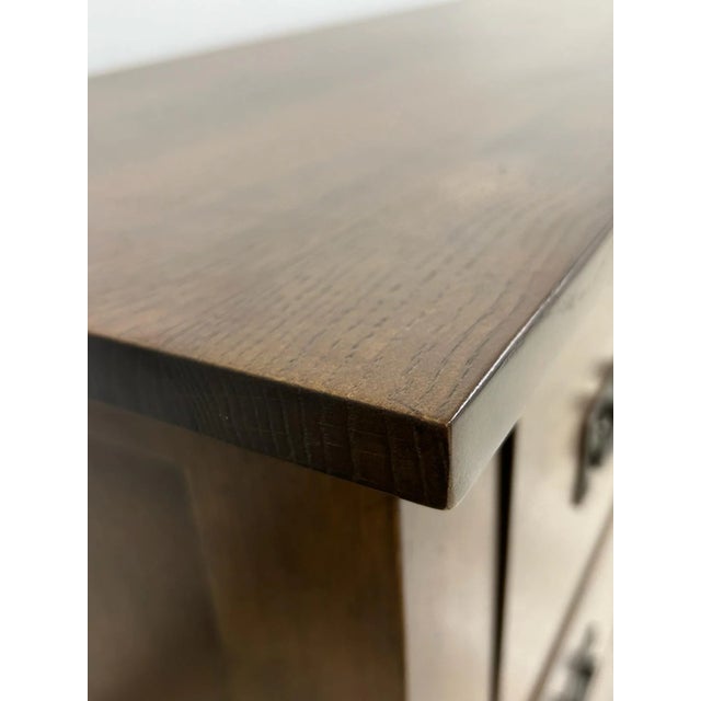 Wood Mission 6 Drawer Oak Dresser - Walnut Stain For Sale - Image 7 of 8