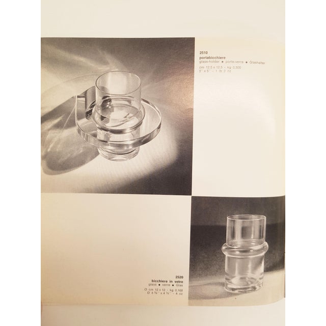 Celada Serie Bathroom Set in Chrome-Plated Brass and Cut Glass by Gianni Celada for Fontana Arte, 1967, Set of 7 For Sale - Image 10 of 18
