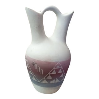 Gorgeous Navajo Native American Sioux Art Pottery Wedding Vase For Sale