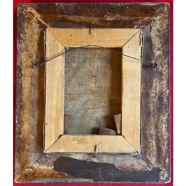 Antique 19th Century Continental Impressionist Oil Painting Portrait of Two Women in White Dresses For Sale - Image 9 of 12