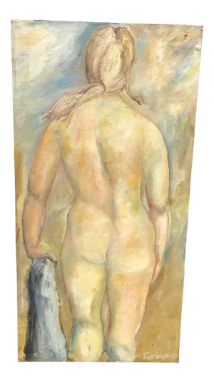 Nude Study Oil Painting on Canvas by Josephine Tornelo