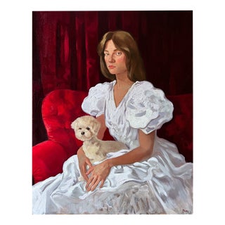 Elina Arbidane, Portrait of Woman, 2022, Oil on Canvas For Sale