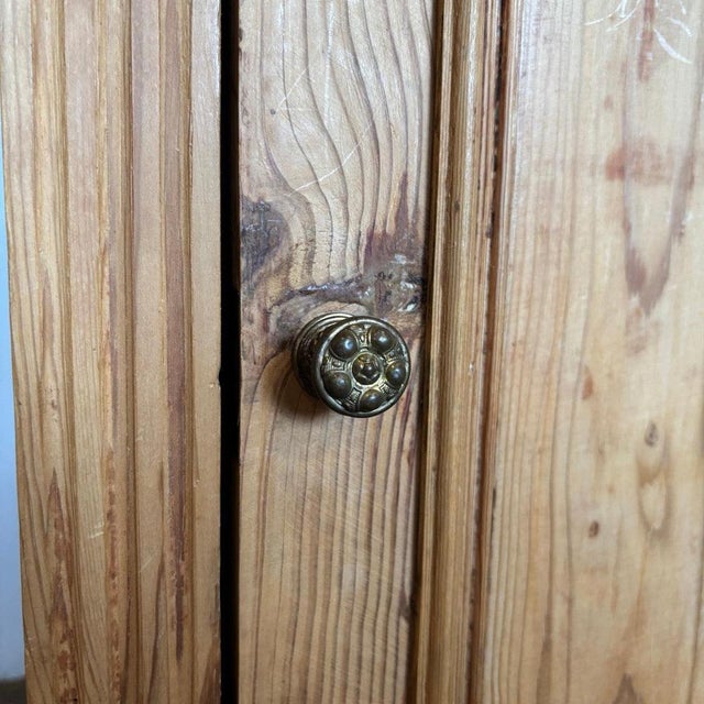 Stone Antique Wilhelminian Cabinet in Softwood & Marble Top For Sale - Image 7 of 13