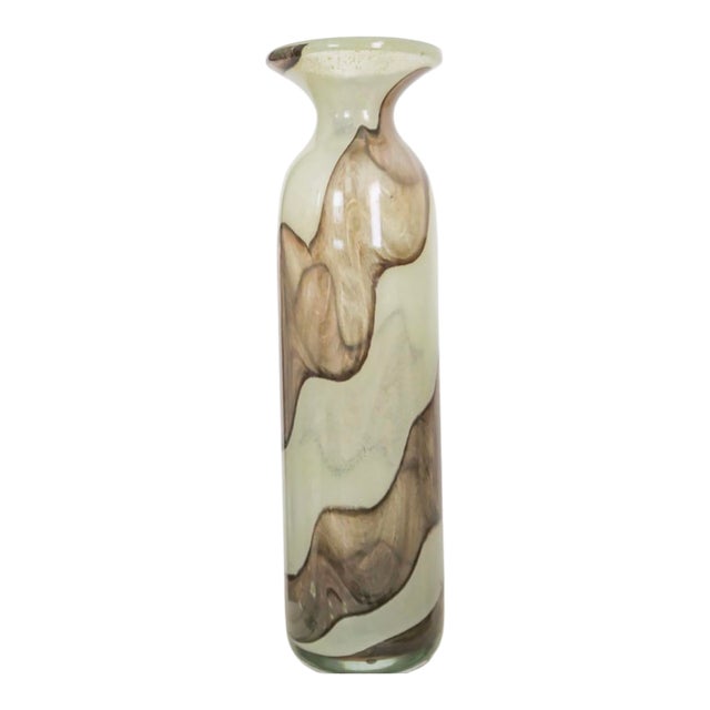 Mdina “Earthtones” Swirl Vase by Michael Harris For Sale