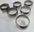 Metal Dorothy Thorpe Style Lowballs- Set of Six For Sale - Image 7 of 13