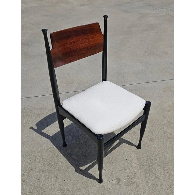 Mid-Century Dining Chairs in style of Paolo Buffa, Former Yugoslavia, 1960s, Set of 4 For Sale - Image 9 of 11