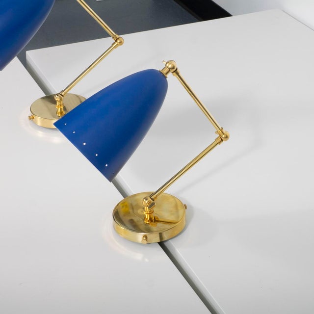 Pair of mid-century style articulated sconces For Sale - Image 14 of 17