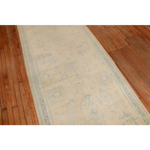 Antique Long Turkish Oushak Runner - 3'8" x 21'6" For Sale - Image 9 of 12