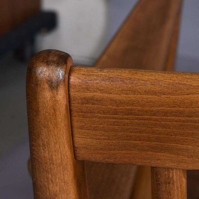 Restored Poul Jensen for Selig Danish Z Chair Black Leather 1950s For Sale - Image 16 of 16