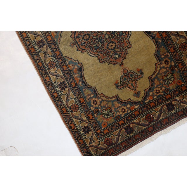Textile Tabriz Antique Mat rug no. j1967 For Sale - Image 7 of 11