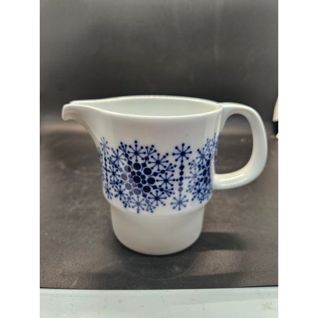 Thomas Porzellan (Thomas Germany) creamer or milk jug with a blue "Snowflake"