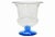 Blue Blenko 1940s Vintage Blue Crackle Art Glass Urn For Sale - Image 8 of 8