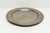 An antique round pewter serving platter or tray. Unmarked.