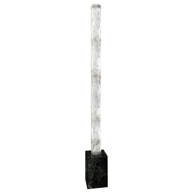 Stone Zeus Verde Alpi Marble Floor Lamp by Alabastro Italiano For Sale - Image 7 of 7