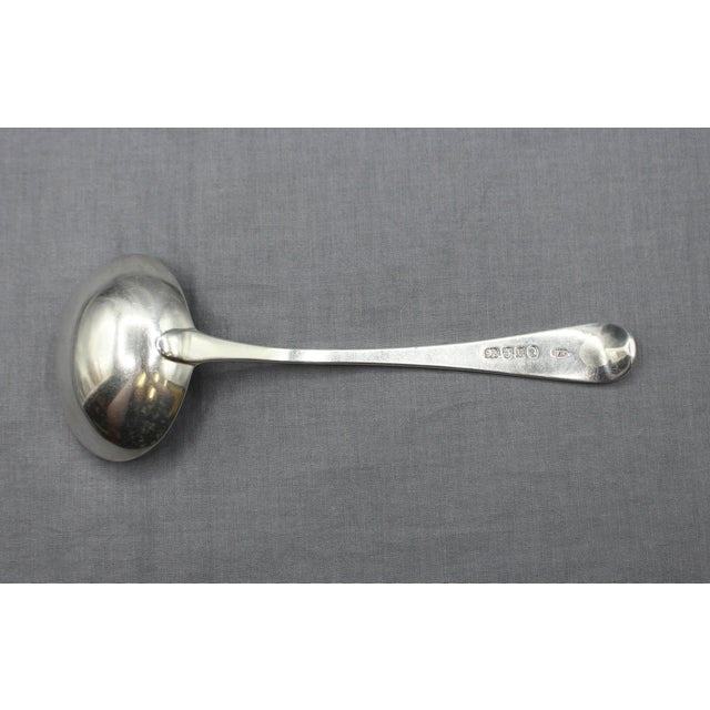 English 1795 English Sterling Silver Old English Gravy Ladle by William Eley For Sale - Image 3 of 5
