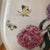 Vintage Large Porcelain Qing Dynasty Famille Rose Hand Painted Peonies Vase With Stylized Calligraphy For Sale - Image 9 of 12