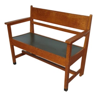 Hague School Art Deco Bench, 1930s For Sale