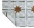 Handmade Cotton Vegetable Dyed Area Rug, White, Sky Blue, Sage Green Star Dash Striped Dhurrie-5'x8' For Sale - Image 12 of 13
