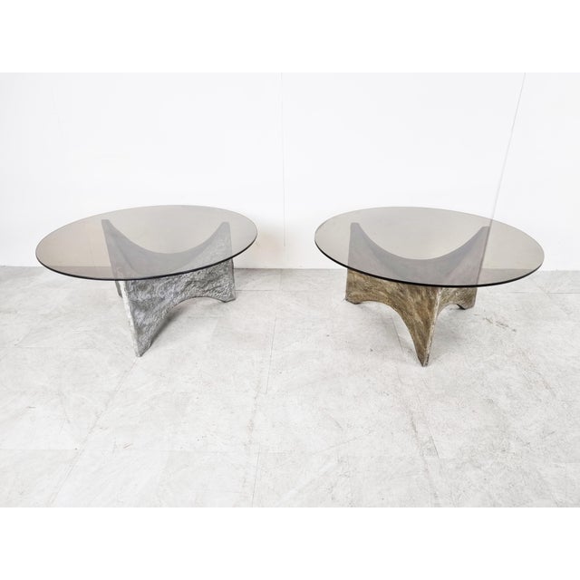 Brutalist Coffee Tables, 1970s, Set of 2 For Sale - Image 6 of 11