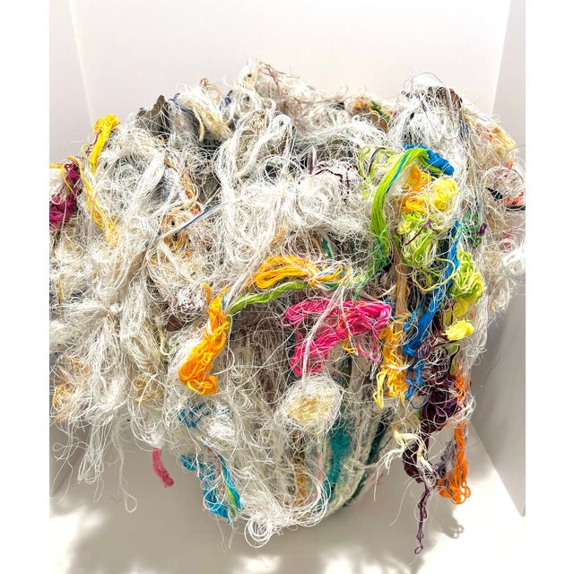 Leon Dickey Signed 2017 Mixed Media Fiber Sculptural Vessel / Planter For Sale In Detroit - Image 6 of 11