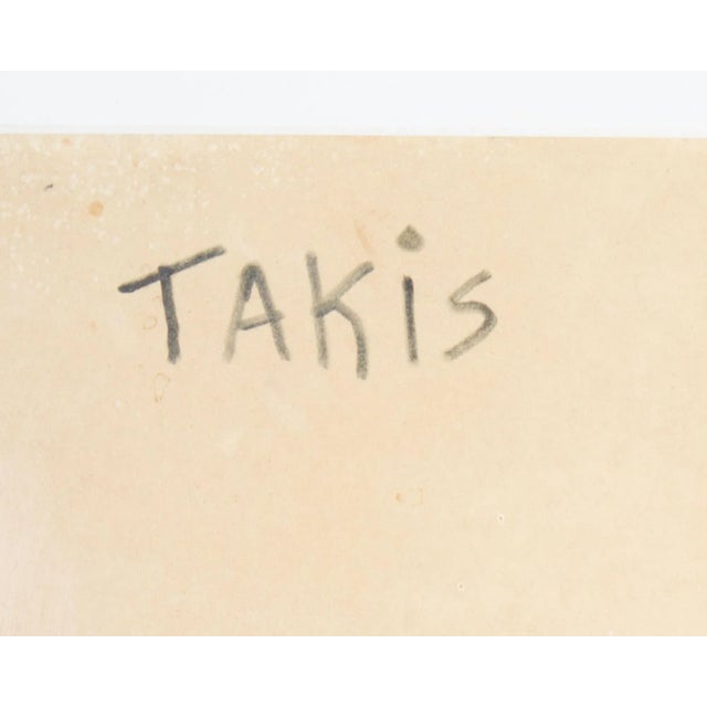 Black Abstract Still Life Ink Drawing by Nicholas Takis For Sale - Image 8 of 8