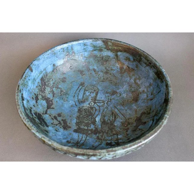 Vintage French Ceramic Decorative Bowl by Jacques Blin, 1950s For Sale - Image 17 of 18