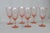 This stunning set of 6 Pink Ribbed Stemmed Goblets is made of depression glass. Each cup / goblet features a classic...