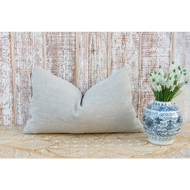 Textile Gulina Thuja Suzani Lumbar Pillow For Sale - Image 7 of 9