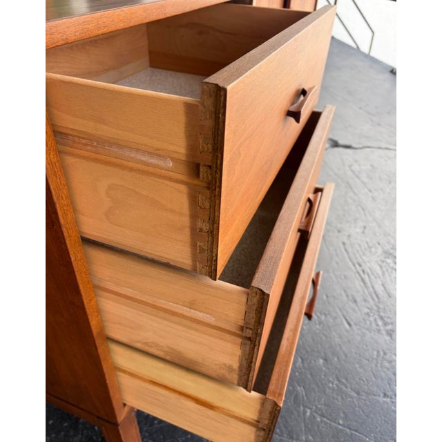 Mid Century Wall Unit Attr to Foster McDavid For Sale - Image 9 of 16