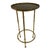 Boho Chic Gilt Gold Faux Bamboo Cocktail Table For Sale