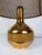 Italian Sculptural Table Lamp in Gilt Metal, Carved Wood and Woven Cane by Milo Baughman, 1970s For Sale - Image 11 of 16