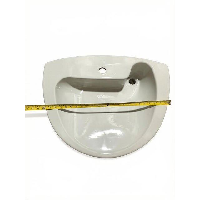 William Eckardt Kohler Kohler K-2098-1 Invitation Self-Rimming Lavatory 1 Hole Bathroom Sink Ecru For Sale - Image 4 of 8