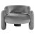 Gray Embrace Gentle 133 Armchair by Royal Stranger For Sale - Image 8 of 8