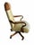 Transitional Old Hickory Tannery Brown Leather Adjustable Executive Office Chair For Sale - Image 3 of 18