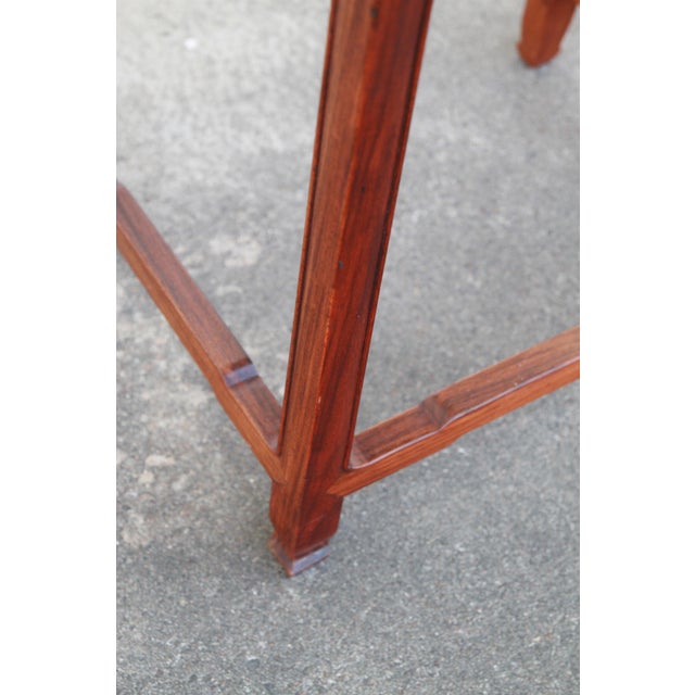 Asian Pair of Ming Style Asian End Tables For Sale - Image 3 of 10