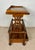 Wood Victorian Walnut Canterbury Magazine Rack with Tray Top, 1930 For Sale - Image 7 of 11